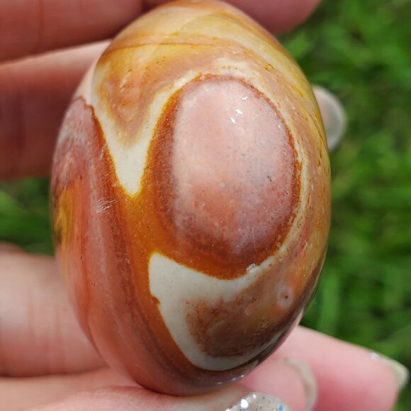 Polychrome Jasper Palm Stone (PC204) - Picture 5 of 9